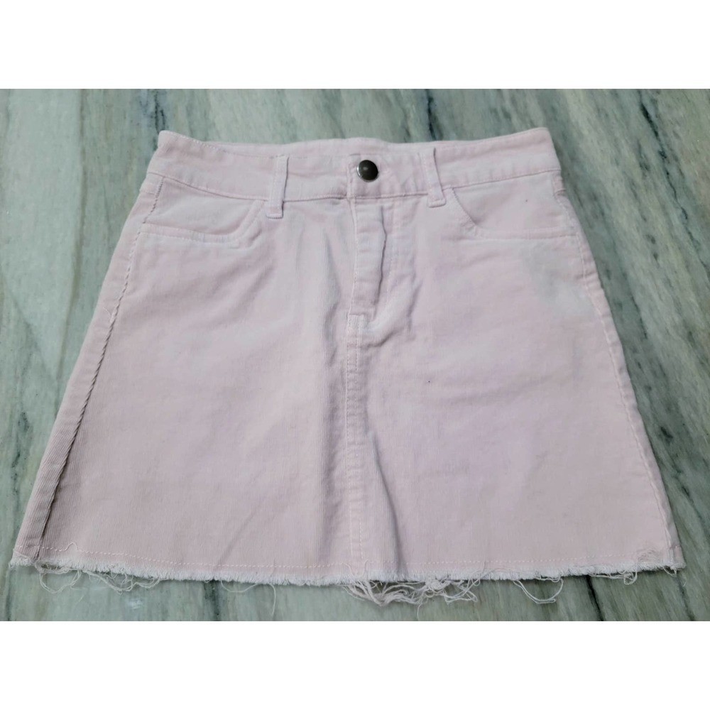 Forever 21 Pink Denim Skirt Girls Size 9 10